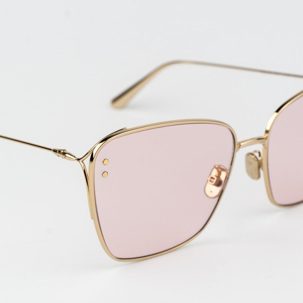 Dior MISDIOR B2U Women Sunglasses Gold Pink Butterfly CD40095U 10Y BRAND NEW - Picture 7 of 14